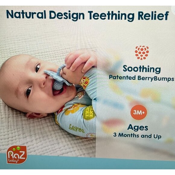 RaZ-Buddy Plush Sloth Paci & Teether Holder Soft Silicone - Picture 2 of 11